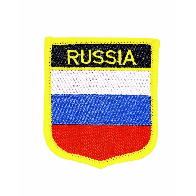 Parche Termoadhesivo Bandera escudo Rusia 7x6 cm