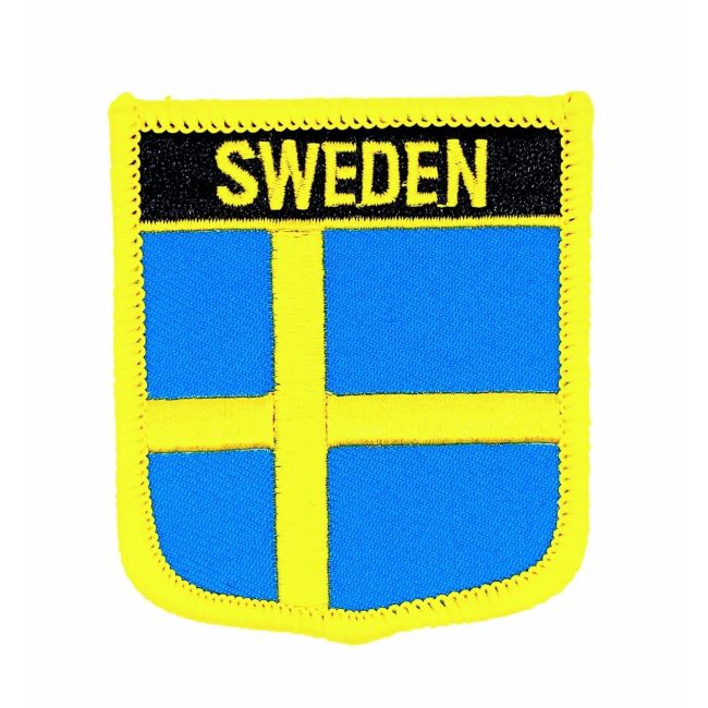 Parche Termoadhesivo Bandera escudo Suecia 7x6 cm