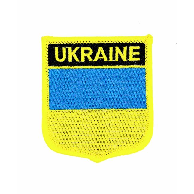 Parche Termoadhesivo Bandera escudo Ucrania 7x6 cm