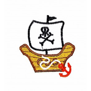 Parche Termoadhesivo Barco Pirata 4,5cm