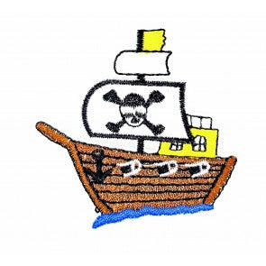 Parche Termoadhesivo Barco Pirata 6,5x6cm