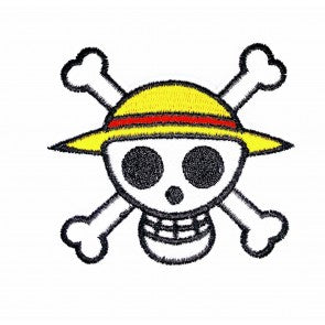 Parche Termoadhesivo Calavera One Piece 8x6,5cm