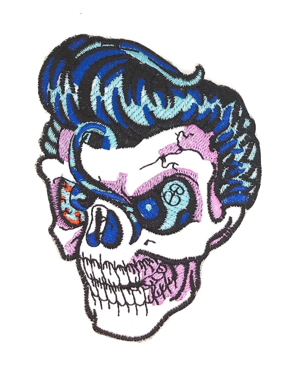 Parche Termoadhesivo Calavera Rockera 9x7,5cm