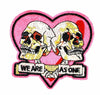 Parche Termoadhesivo Calaveras we are as one 9x8,5 cm