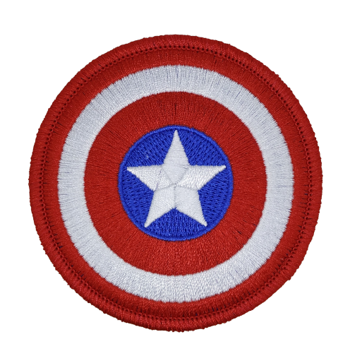Parche Termoadhesivo Escudo Capitán América 8cm