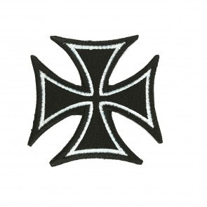 Parche Termoadhesivo Cruz Teutonica Negra 6,5 cm