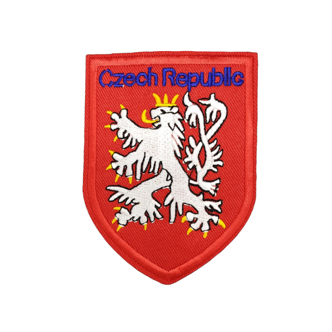 Parche Termoadhesivo Escudo Leon República Checa Rojo 9x6,5cm