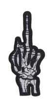 Parche Termoadhesivo Esqueleto Fuck You! 9x4 cm