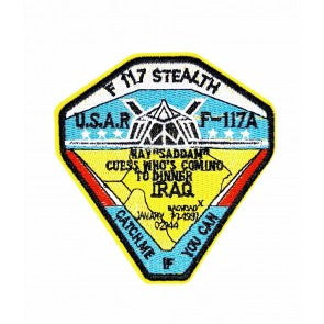 Parche Termoadhesivo F117 stealh catch me 9x9 cm