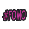 Parche Termoadhesivo #FOMO 8x4 cm