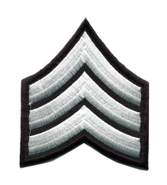 Parche Termoadhesivo Franjas Sargento 7cm