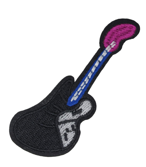 Parche Termoadhesivo Guitarra Electrica 8,5x3,5 cm