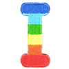Parche Termoadhesivo Letra Letter I Arco iris 4 cm
