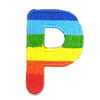 Parche Termoadhesivo Letra Letter P Arco iris 4 cm