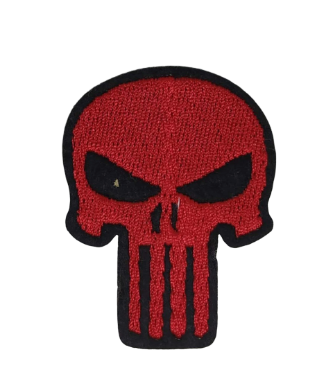 Parche Termoadhesivo Punisher Red 5,5x4 cm