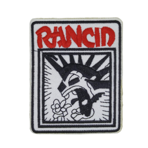 Parche Termoadhesivo Rancid White 8,5x7cm