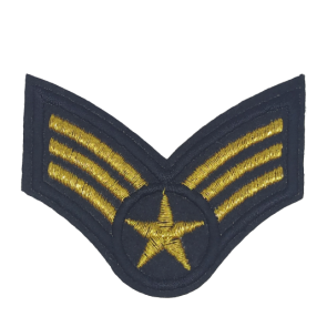Parche Termoadhesivo Rango Sargento US Army 7x5cm