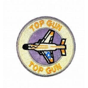 Parche Termoadhesivo Top gun avión 8cm