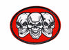 Parche Termoadhesivo Tres Calaveras 7,5x6 cm
