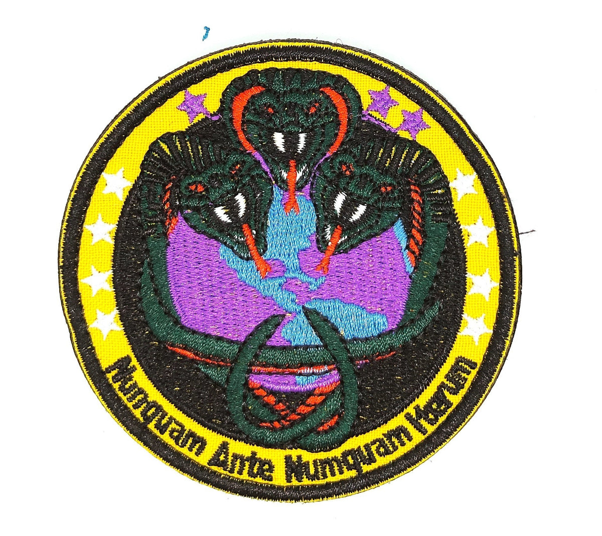 Parche Bordado U.S Air Force "Nunquam Ante Numquam Iterum" 8cm