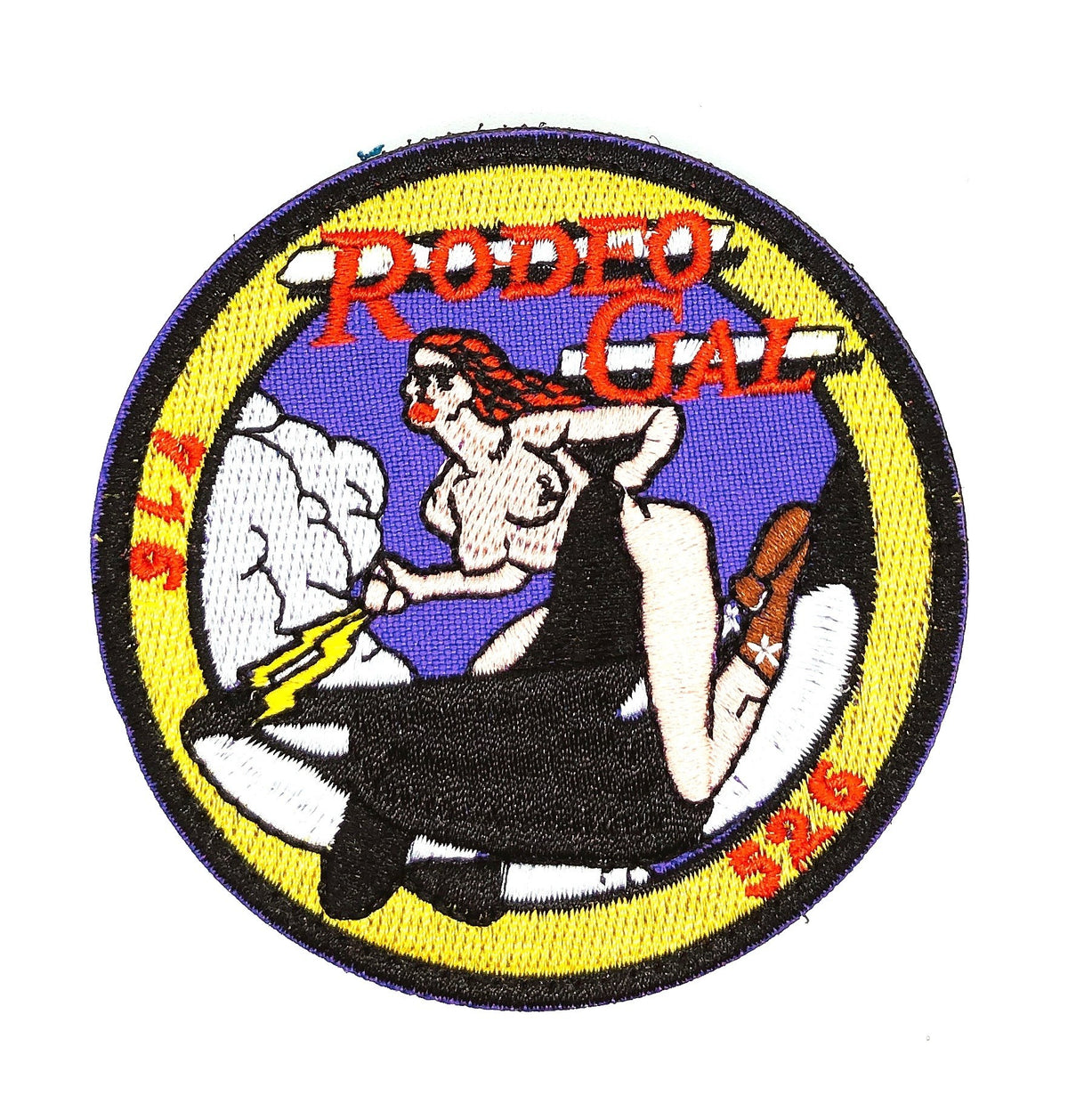 Parche Bordado U.S Air Force Rodeo Gal 8cm