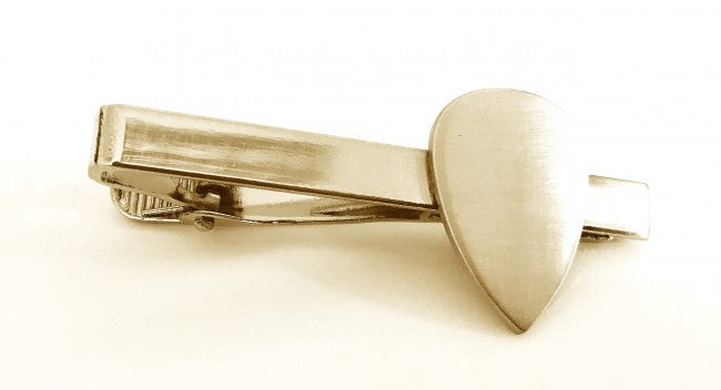 Pasador de Corbata Púa de Guitarra Plated Grabable