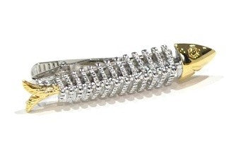Pasador Raspa de Pescado Bone Fish Tie Clip