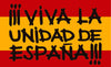 Pack 5 pegatinas Viva la unidad de españa 10x6cm