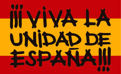 Pack 5 pegatinas Viva la unidad de españa 10x6cm