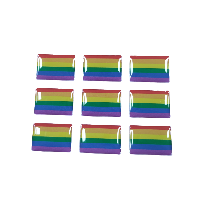 Pegatinas Bandera LGTBI 16x11mm