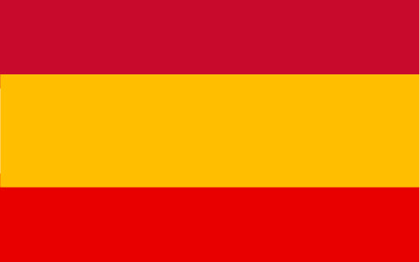 Pack 5 pegatinas de la bandera España10x6cm
