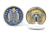 Gemelos para camisa de Moneda Peseta Escudo Águila Azul