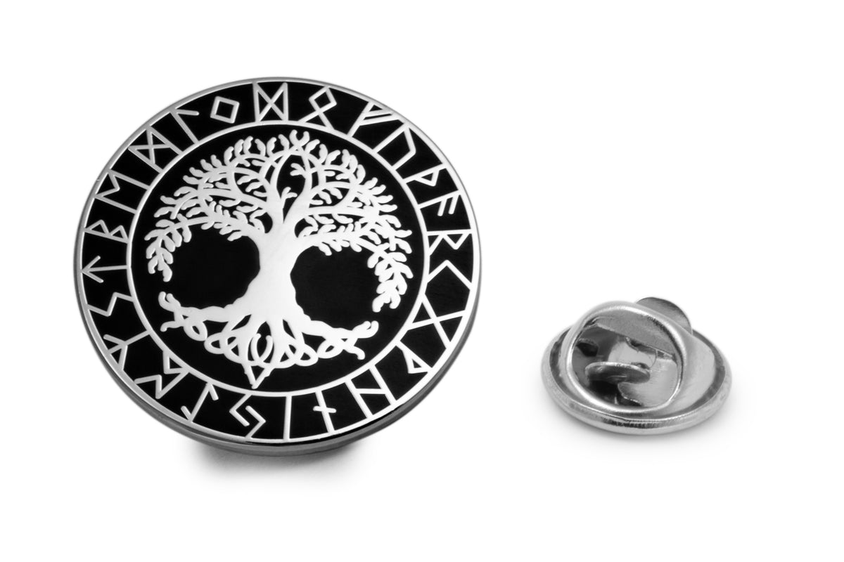 Pin Arbol de La Vida Futhark 25 mm