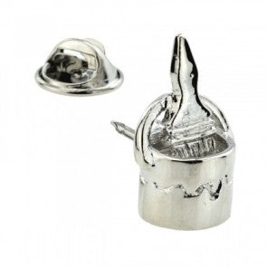 Pin de Solapa Brocha Pintor Cubo 3D 20x10mm