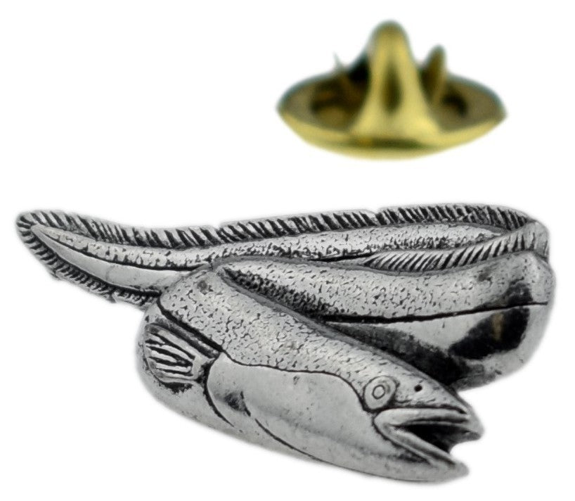 Pin de Solapa Anguila Plateada