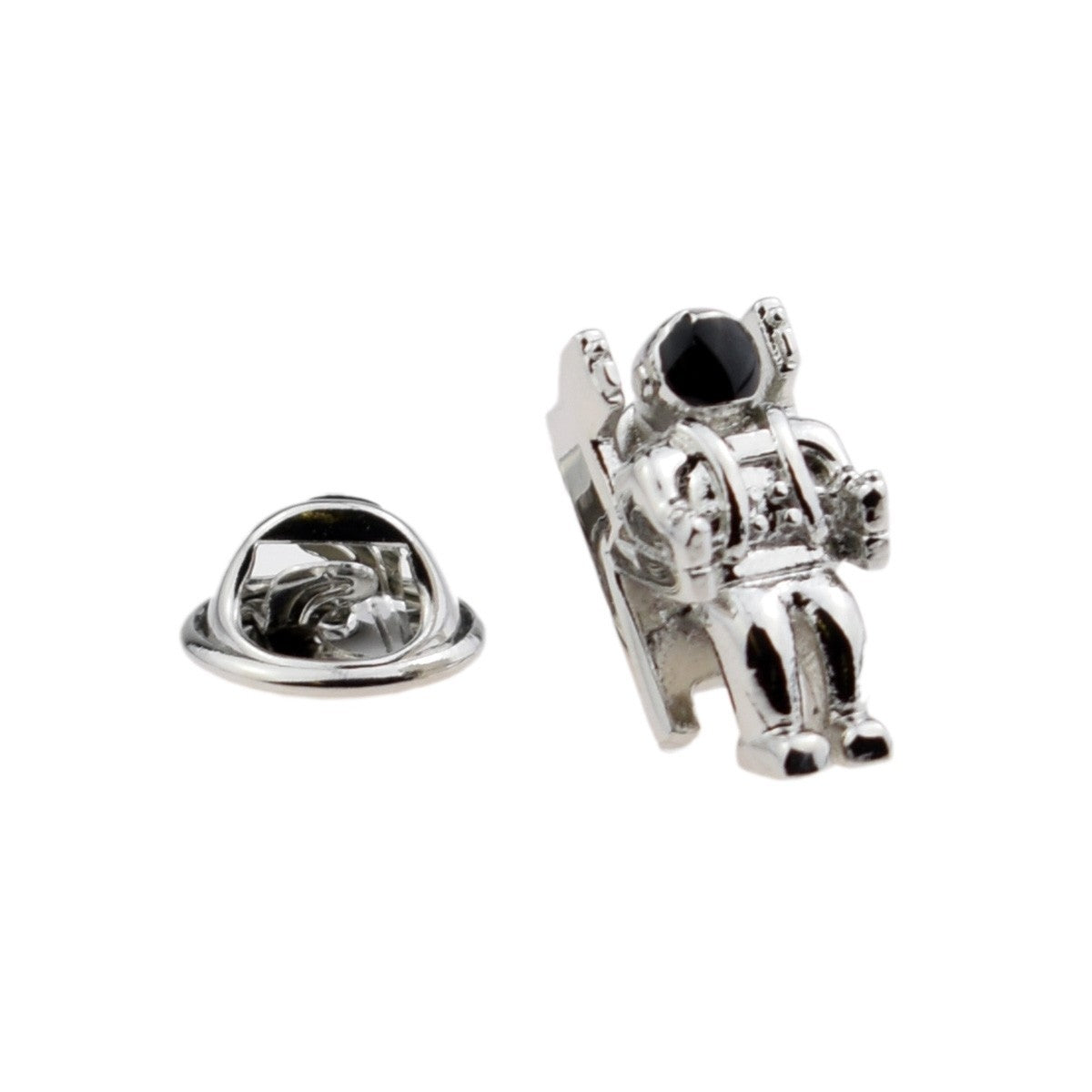 Pin de Solapa Astronauta Plateado