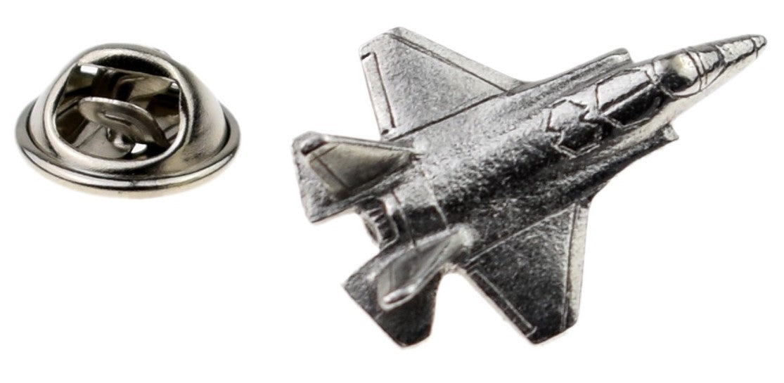 Pin de Solapa Avión F35 Plateado