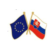 Pin de Solapa Bandera de La Unión Europea y Bandera de Eslovaquia