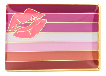 Pin de Solapa Bandera Lipstick Lesbian LGTBI