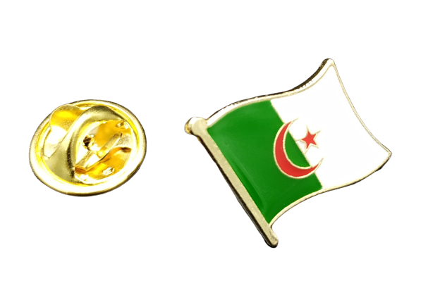 Pin de Solapa Bandera Mastil Argelia 16x15mm
