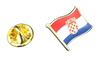 Pin de Solapa Bandera Mastil Croacia 16x15mm