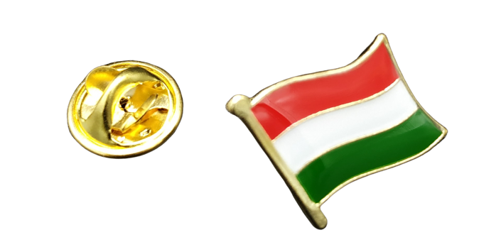 Pin de Solapa Bandera Mastil Hungria 16x15mm