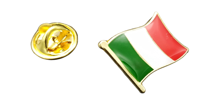 Pin de Solapa Bandera Mastil Italia 16x15mm
