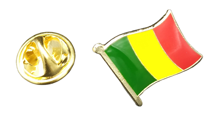 Pin de Solapa Bandera Mastil Mali 16x15mm