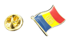 Pin de Solapa Bandera Mastil Andorra 16x15mm