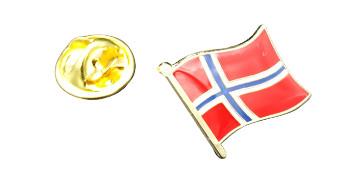 Pin de Solapa Bandera Mastil Noruega 16x15mm