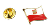 Pin de Solapa Bandera Mastil Polonia 16x15mm