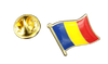 Pin de Solapa Bandera Mastil Rumania 16x15mm