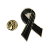 Pin de Solapa Black Ribbon-Lazo Negro