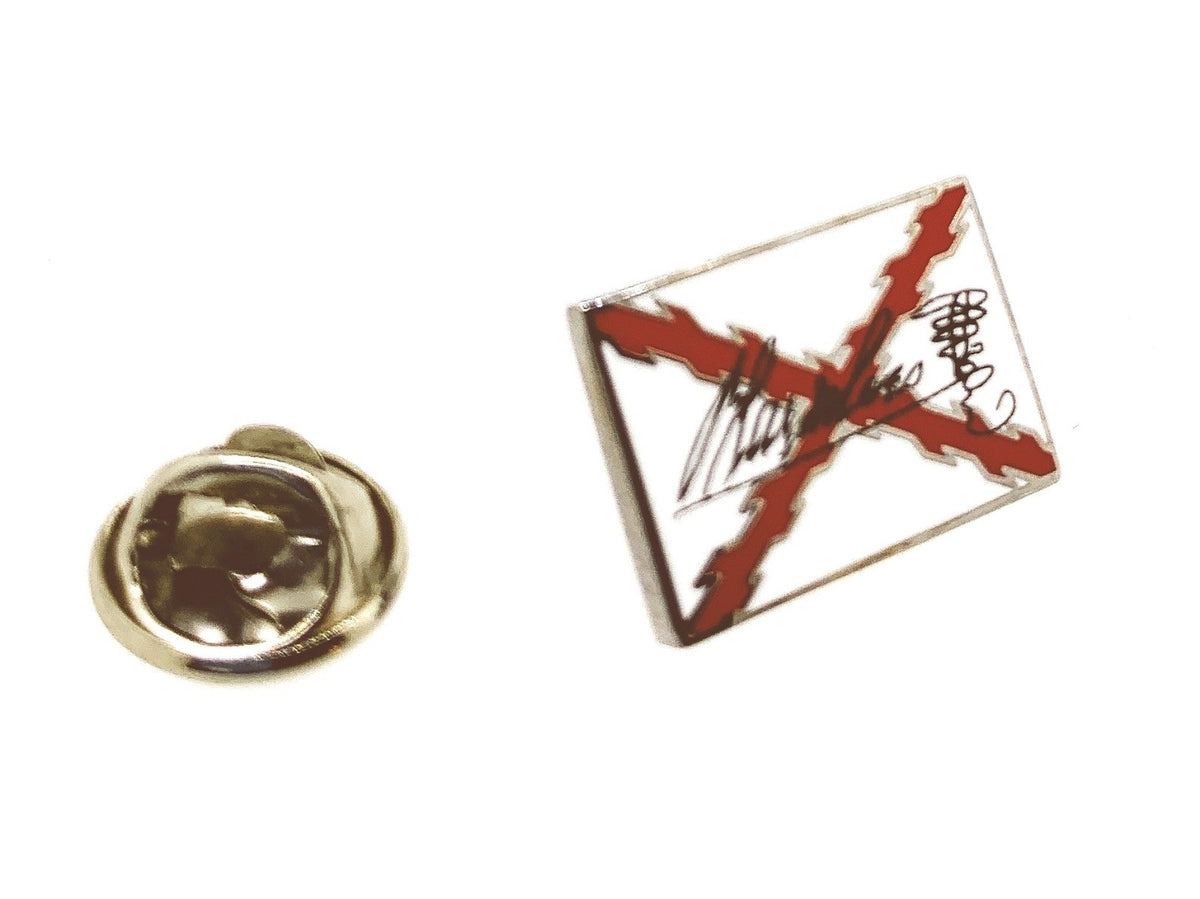 Blas de Lezo cross of Saint Andrew signature 20x10 mm Pin